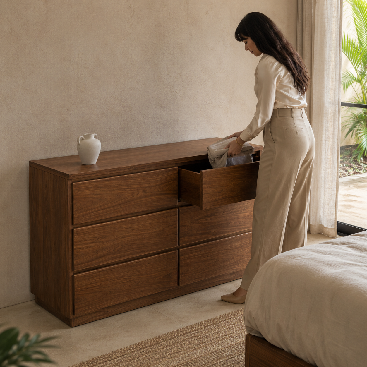 Cajonera de Madera 6 Cajones | Parota y Pino de Oaxaca | Dixie Muebles - Imagen 4