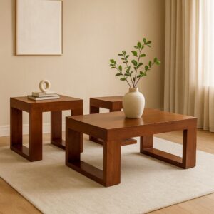 Juego Mesas Centro Nogal