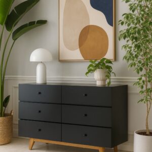 Cajonera Minimalista 6 Cajones Wengue