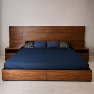 Recamara Minimalista Nogal