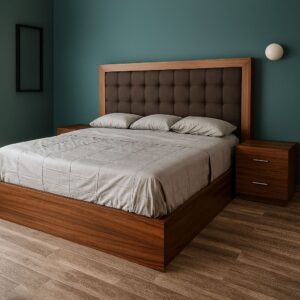 Recamara Minimalista Tapizada Roble