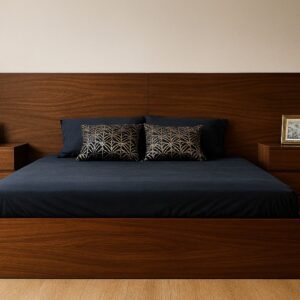 Recamara Minimalista Nogal