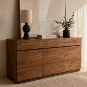 Bufetera Minimalista de Parota para Comedor | Dixie Muebles