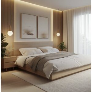 Recamara Minimalista Magnolia Claro