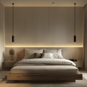 Recamara Minimalista Magnolia Claro