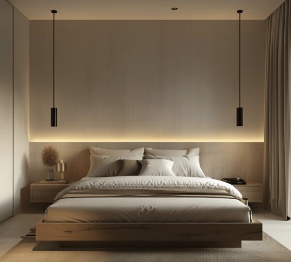 Recamara Minimalista Magnolia Claro