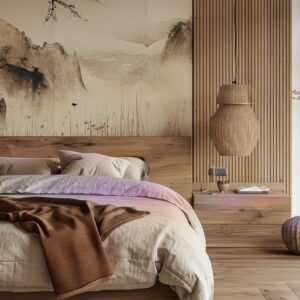 Recamara Minimalista Magnolia Claro