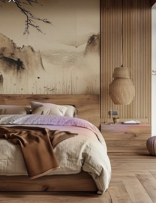 Recamara Minimalista Magnolia Claro