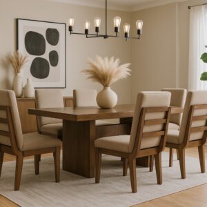 Comedor Minimalista Nogal