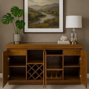 Bufetera Minimalista Nogal