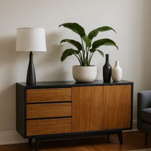 Bufetera Minimalista color Wengue