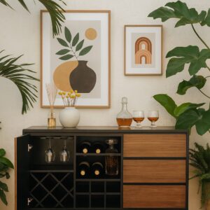 Bufetera Minimalista Color Wengue