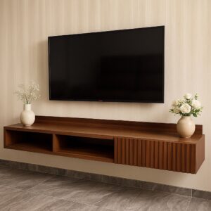 1 Centro Entretenimiento Minimalista Roble