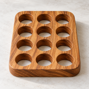 Porta Huevos de Parota para 12 Huevos — DIXIE HOME