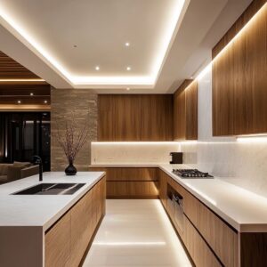 Cocina Minimalista de Parota