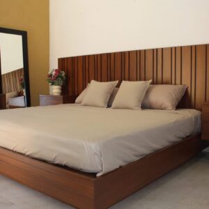 Recamara Minimalista Lambrin Nogal Claro