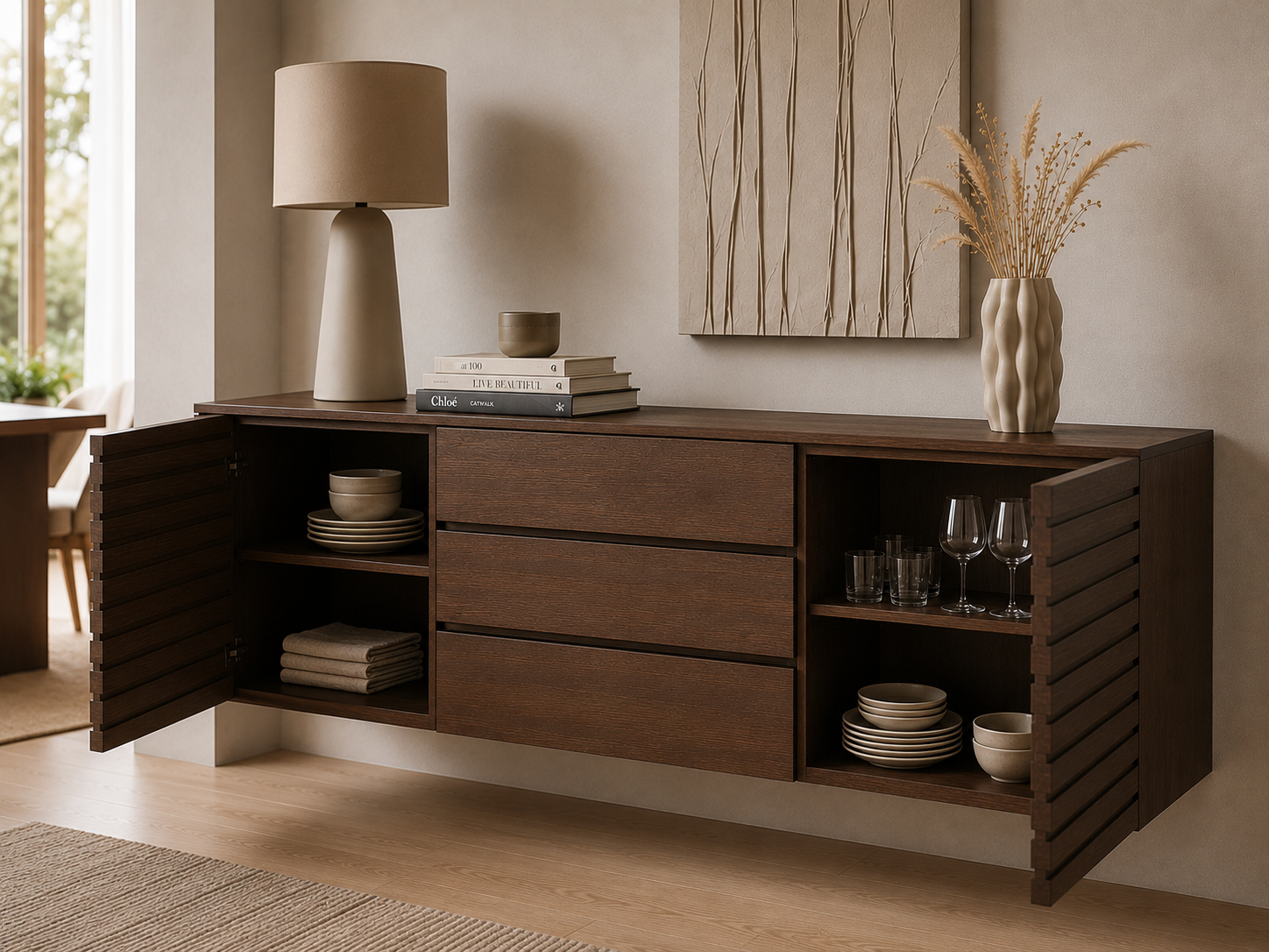 Bufetera Minimalista Flotante | Dixie Muebles - Imagen 4