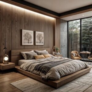 Recamara Minimalista Roble