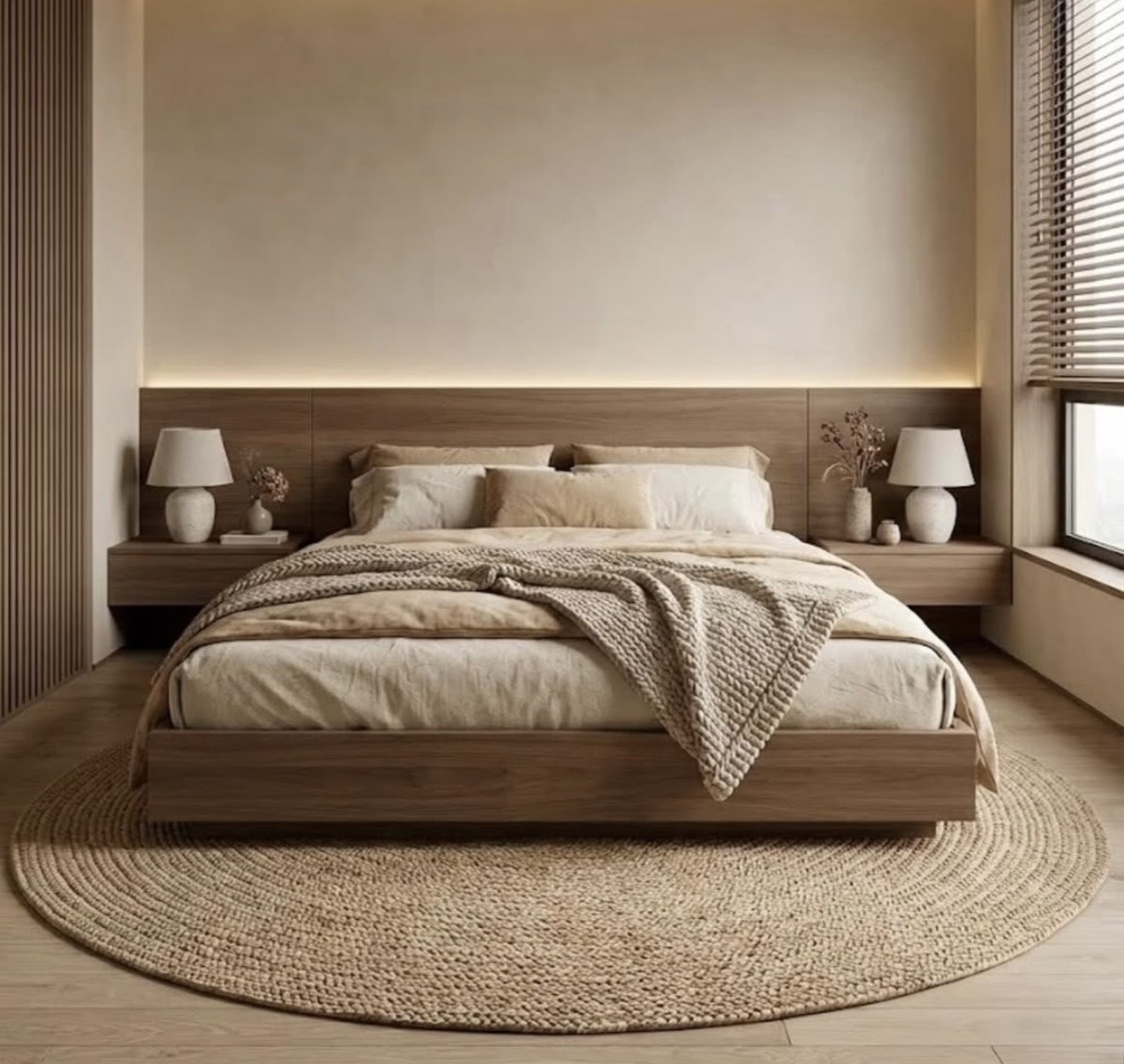 Recamara Minimalista Roble Claro