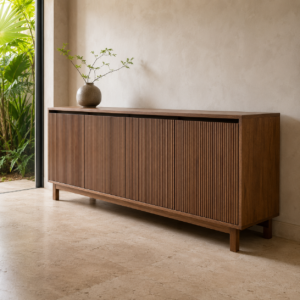 Bufetera de Madera con Lambrín Coral | Dixie Muebles
