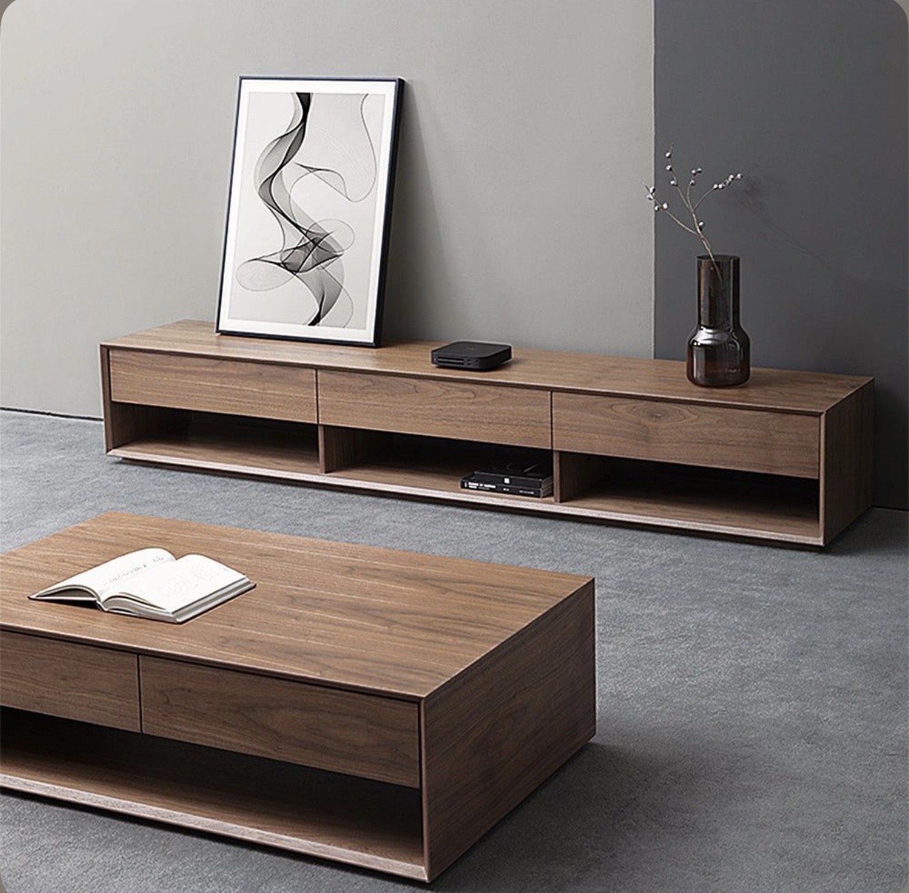 Centro de Entretenimiento Minimalista Roble | Dixie Muebles - Imagen 6