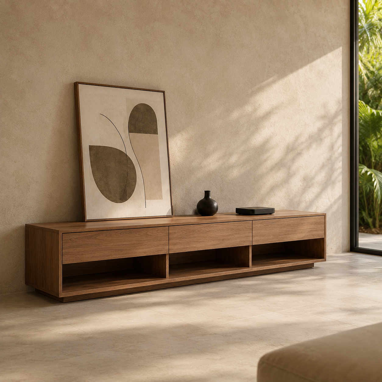 Centro de Entretenimiento Minimalista Roble | Dixie Muebles - Imagen 3