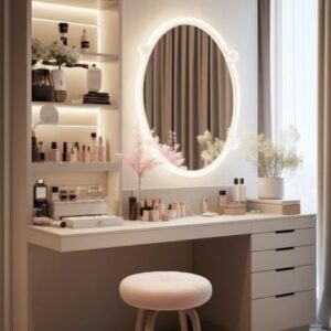 Tocador Minimalista Blanco Corte 45